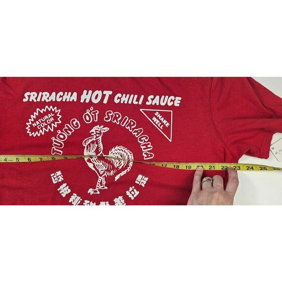 NWT Sriracha hot chili t shirt mens XL Halloween gift idea casual comfort red - Picture 7 of 7